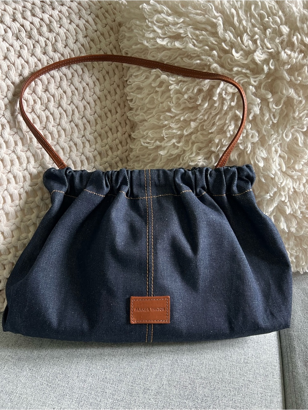 Parker Thatch denim mochi